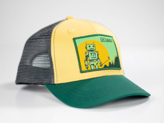 Robot Golf Duck hat, angle view.
