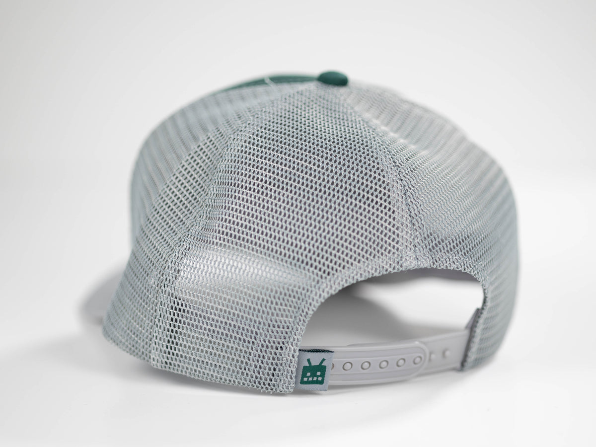 Robot Golf Outline hat, side view.