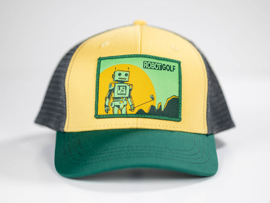 Robot Golf Duck hat, front view.
