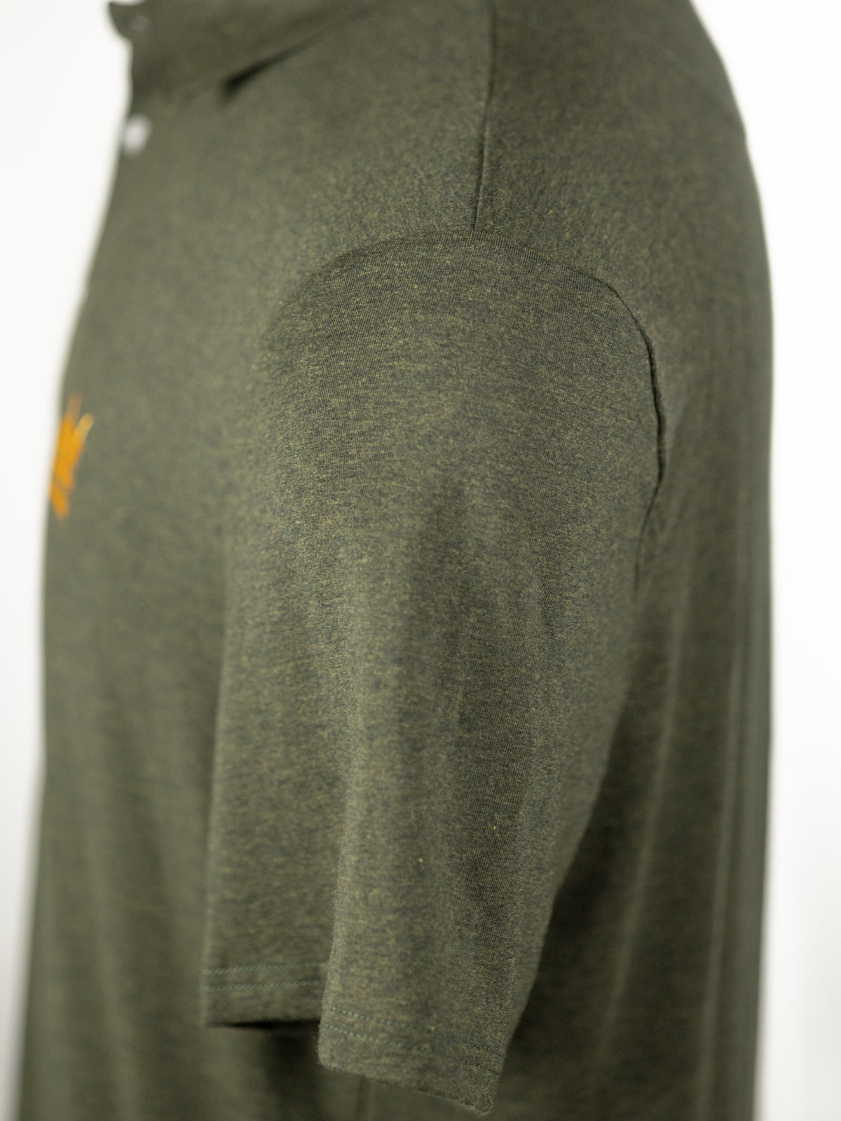 Robot Golf Green Machine polo, lifestyle view.