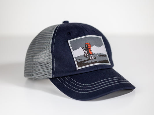 Robot Golf Colorado hat, angle view.