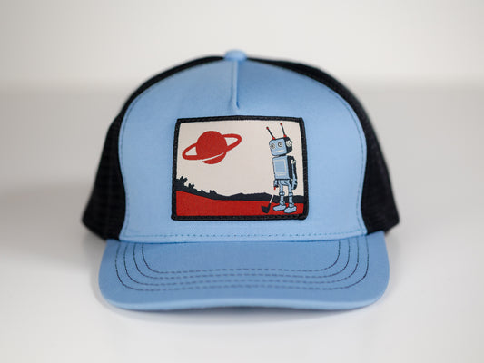 Robot Golf Sky Hook hat, front view.