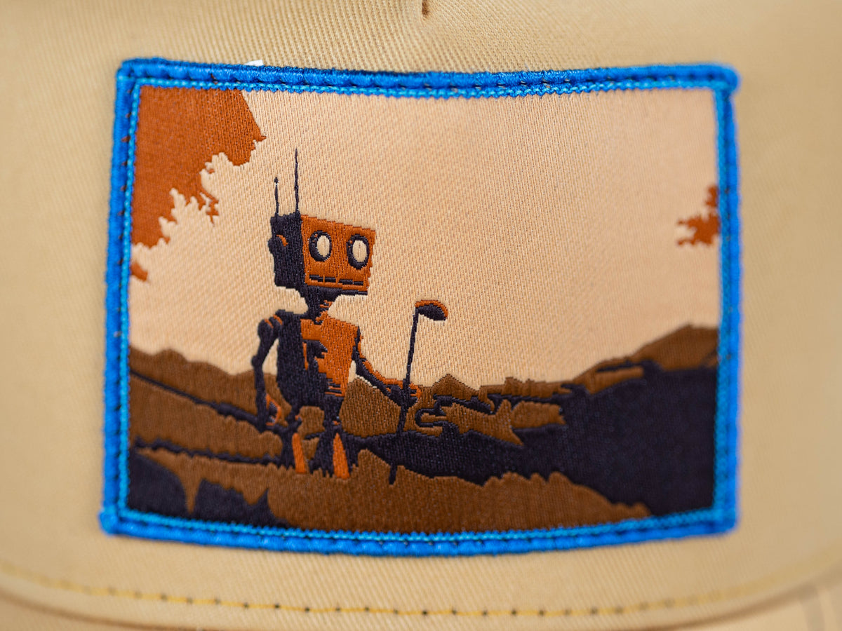Robot Golf Roadhouse hat, lifestyle view.
