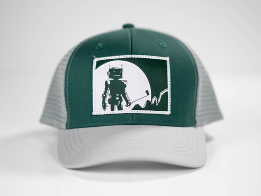 Robot Golf Outline hat, front view.