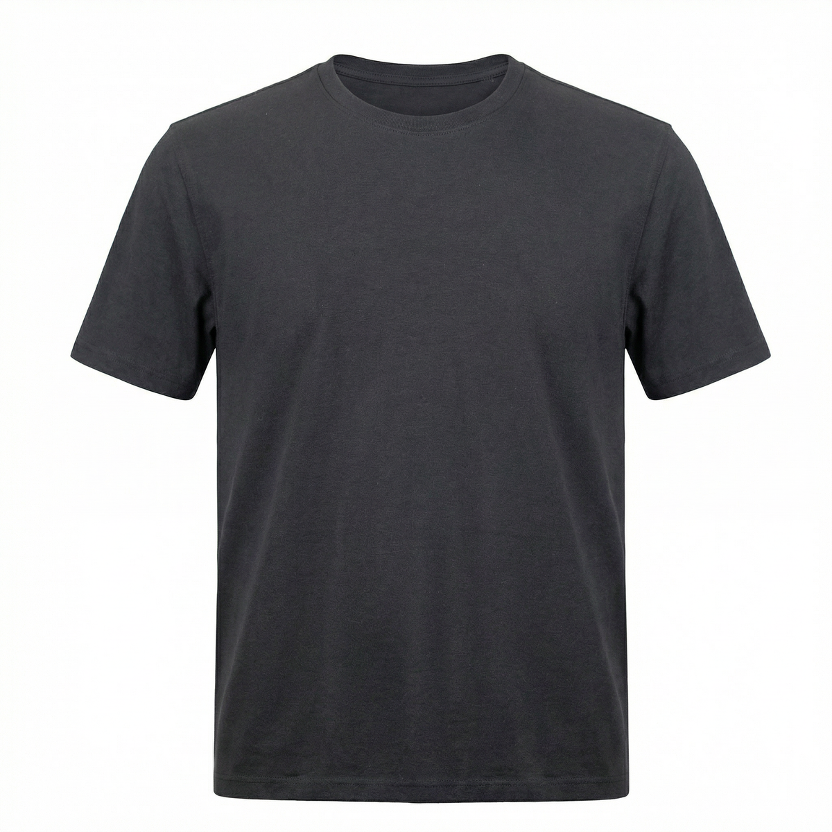 Robot Golf Black Basic tee, product shot.