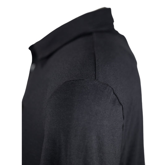 Robot Golf Special Ops Polo, sleeve detail, black.