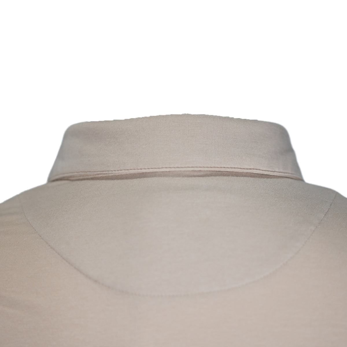Robot Golf Mr. Sandman polo, collar detail, brown.