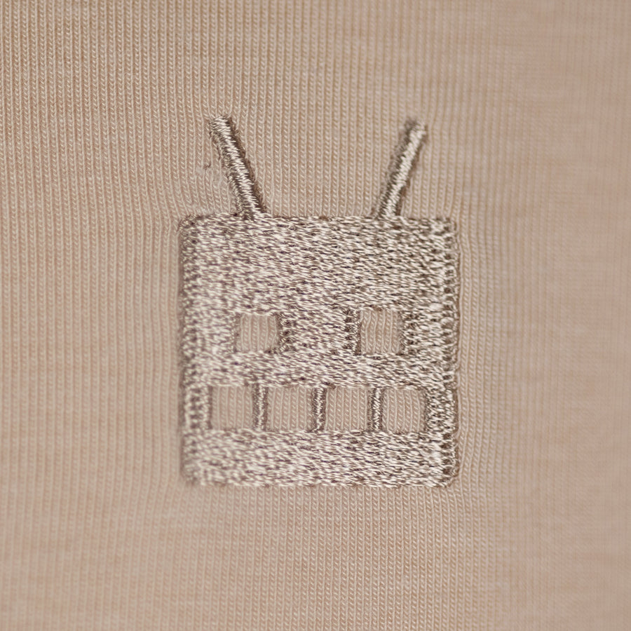 Robot Golf Mr. Sandman polo, embroidered logo detail, brown