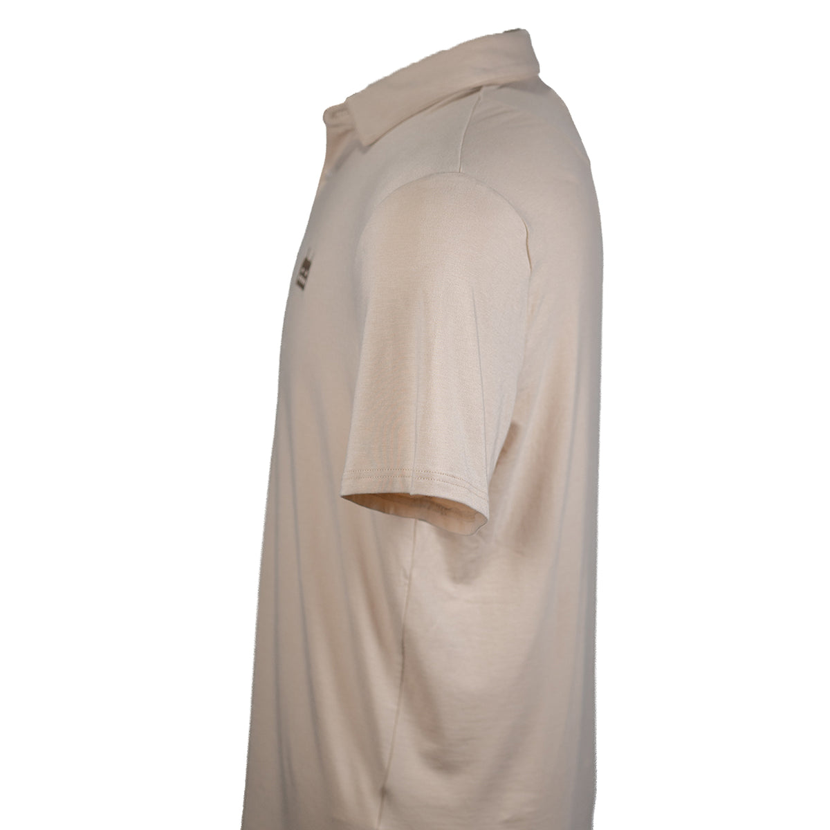 Robot Golf Mr. Sandman polo, side view, brown.