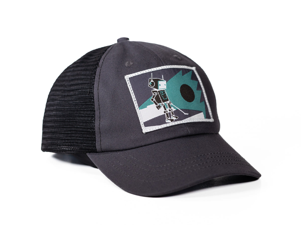 Robot Golf Softie hat, angle view.