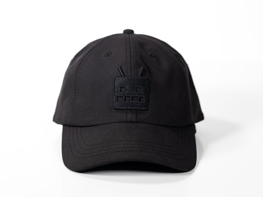 Robot Golf Jim hat, front view.