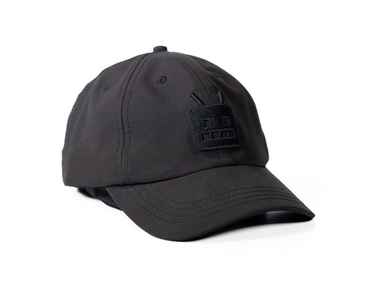 Robot Golf Jim hat, angle view.