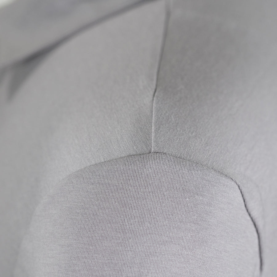 Robot Golf Sleeted Out polo, sleeve detail, grey