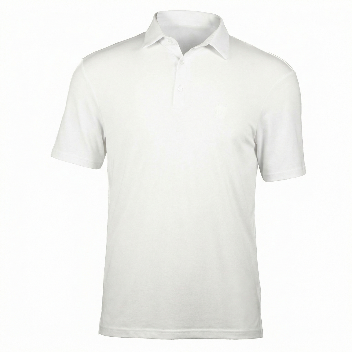 Robot Golf Iced Out polo, product shot.