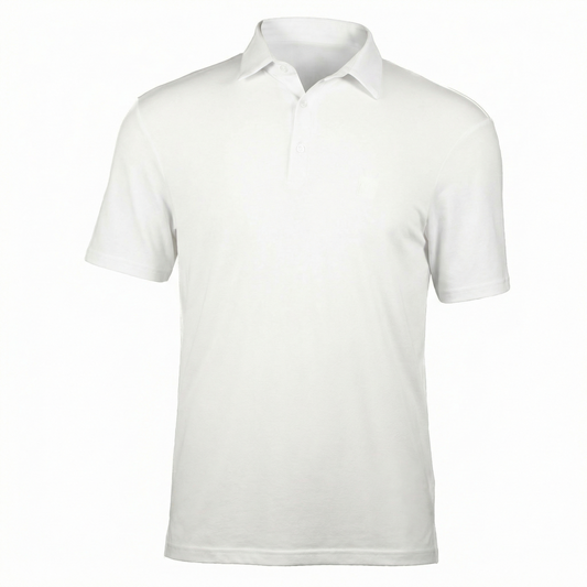 Robot Golf Iced Out polo, product shot.